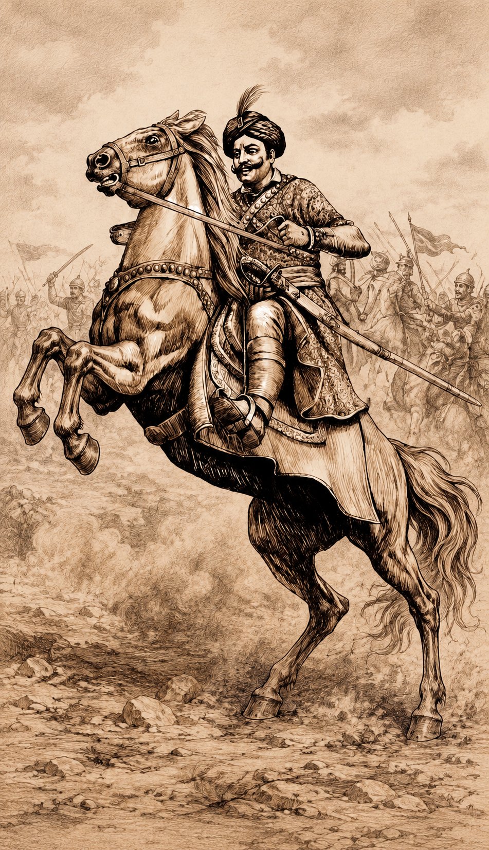 The Battle of Tarain Illustration