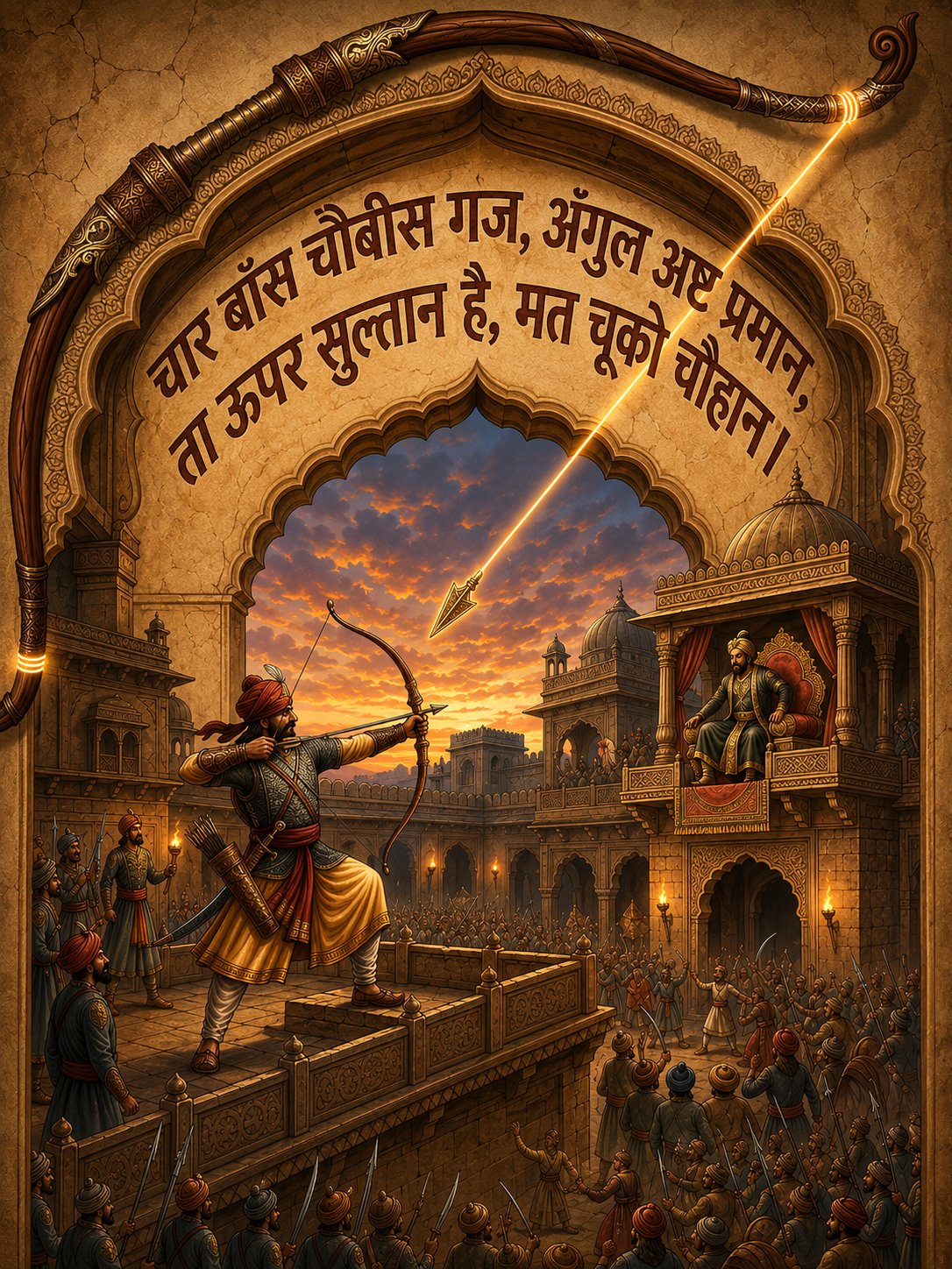 Char Bans Chaibis Gaj Rajput Verse Inscription